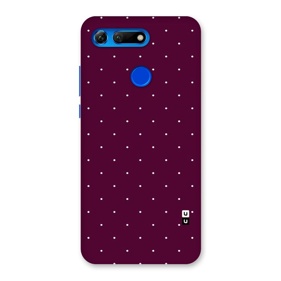 Purple Polka Back Case for Honor View 20