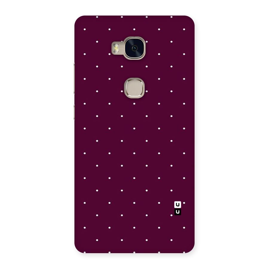 Purple Polka Back Case for Huawei Honor 5X
