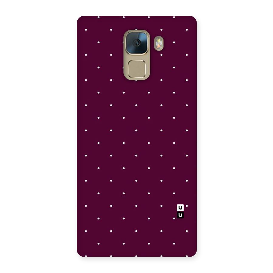 Purple Polka Back Case for Huawei Honor 7