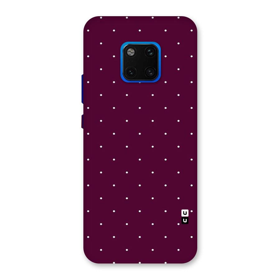 Purple Polka Back Case for Huawei Mate 20 Pro