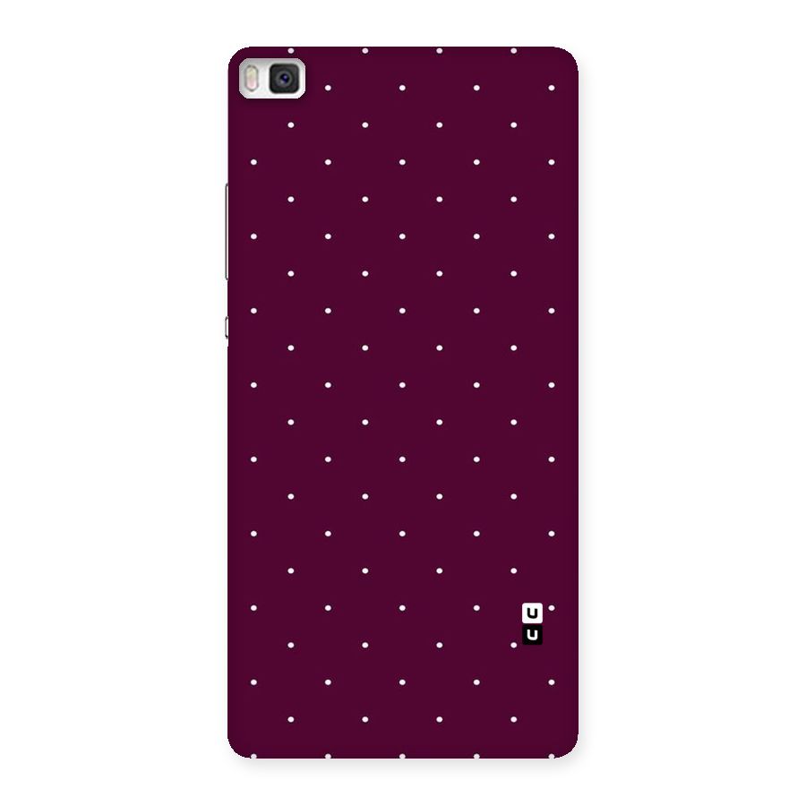 Purple Polka Back Case for Huawei P8
