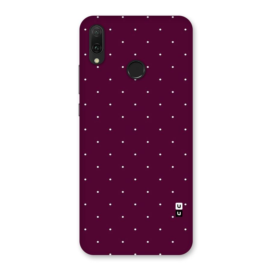 Purple Polka Back Case for Huawei Y9 (2019)