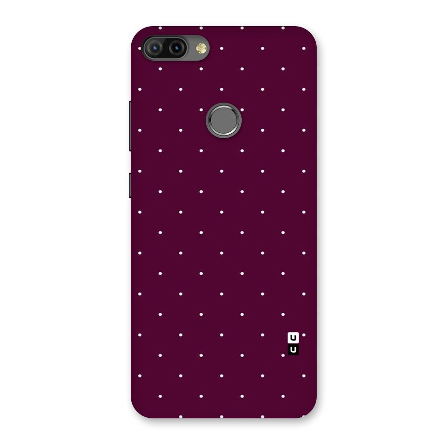 Purple Polka Back Case for Infinix Hot 6 Pro