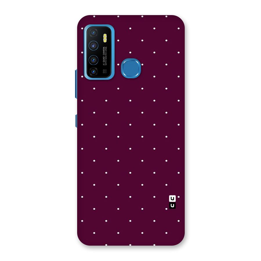 Purple Polka Back Case for Infinix Hot 9