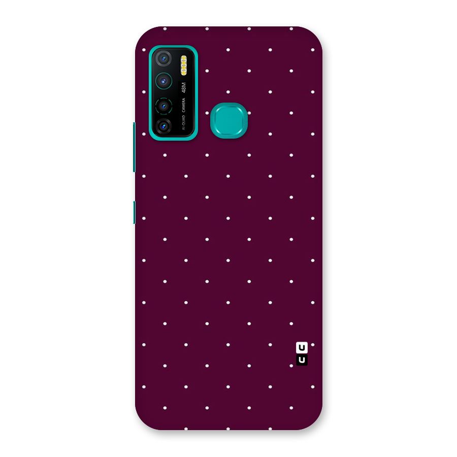 Purple Polka Back Case for Infinix Hot 9 Pro