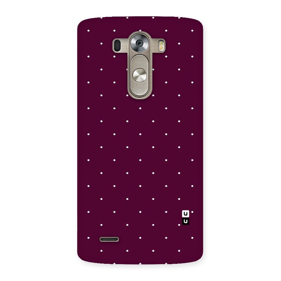Purple Polka Back Case for LG G3