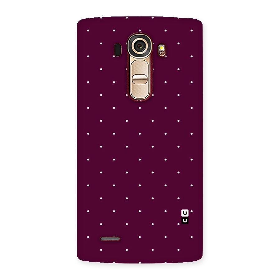 Purple Polka Back Case for LG G4
