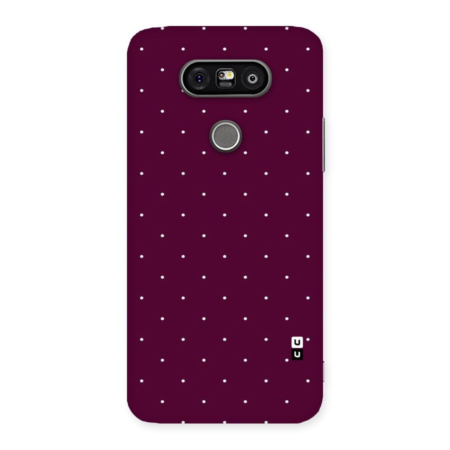 Purple Polka Back Case for LG G5