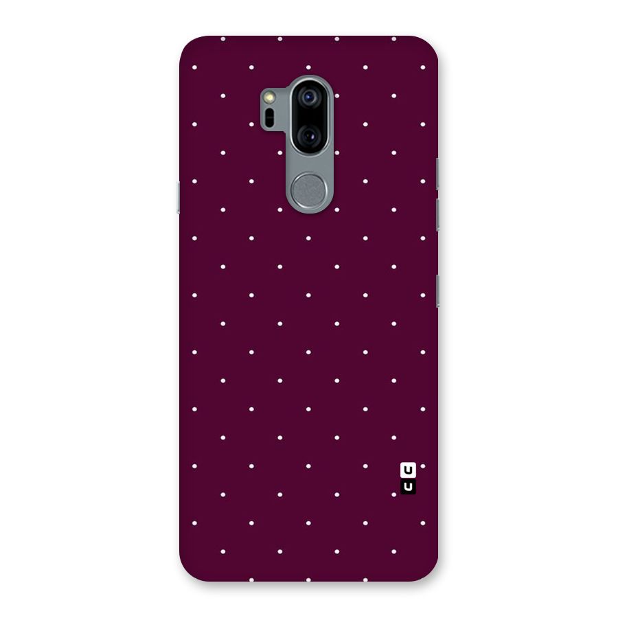 Purple Polka Back Case for LG G7
