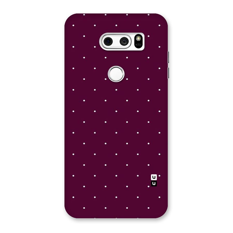Purple Polka Back Case for LG V30