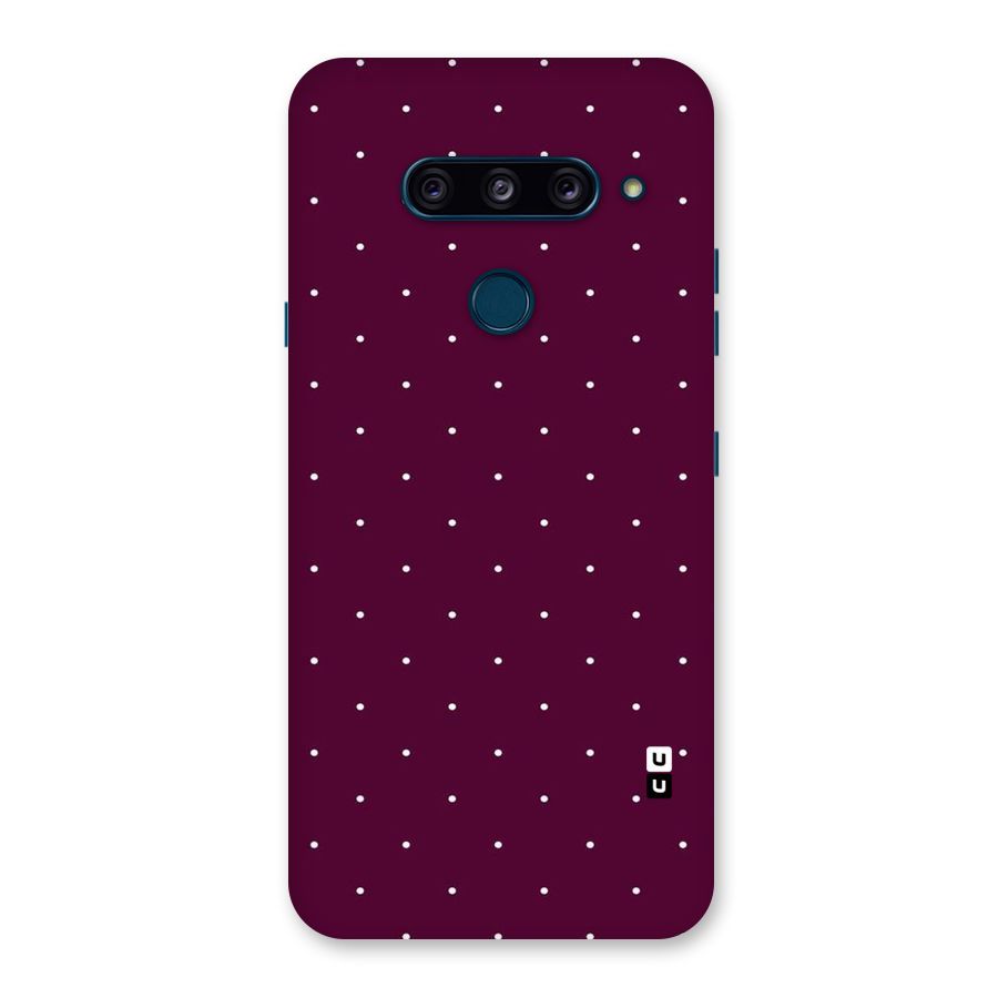 Purple Polka Back Case for LG  V40 ThinQ