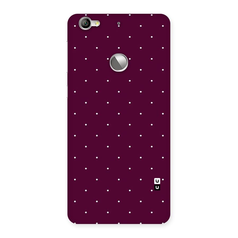 Purple Polka Back Case for LeTV Le 1s