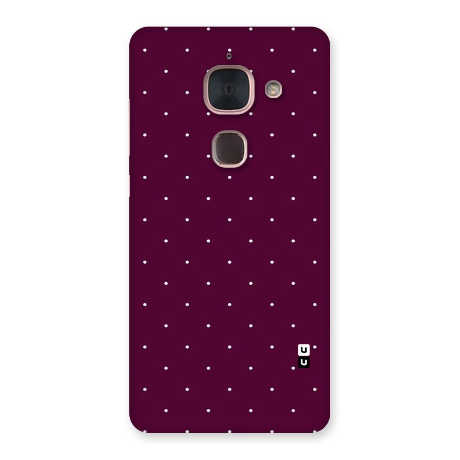 Purple Polka Back Case for Le Max 2