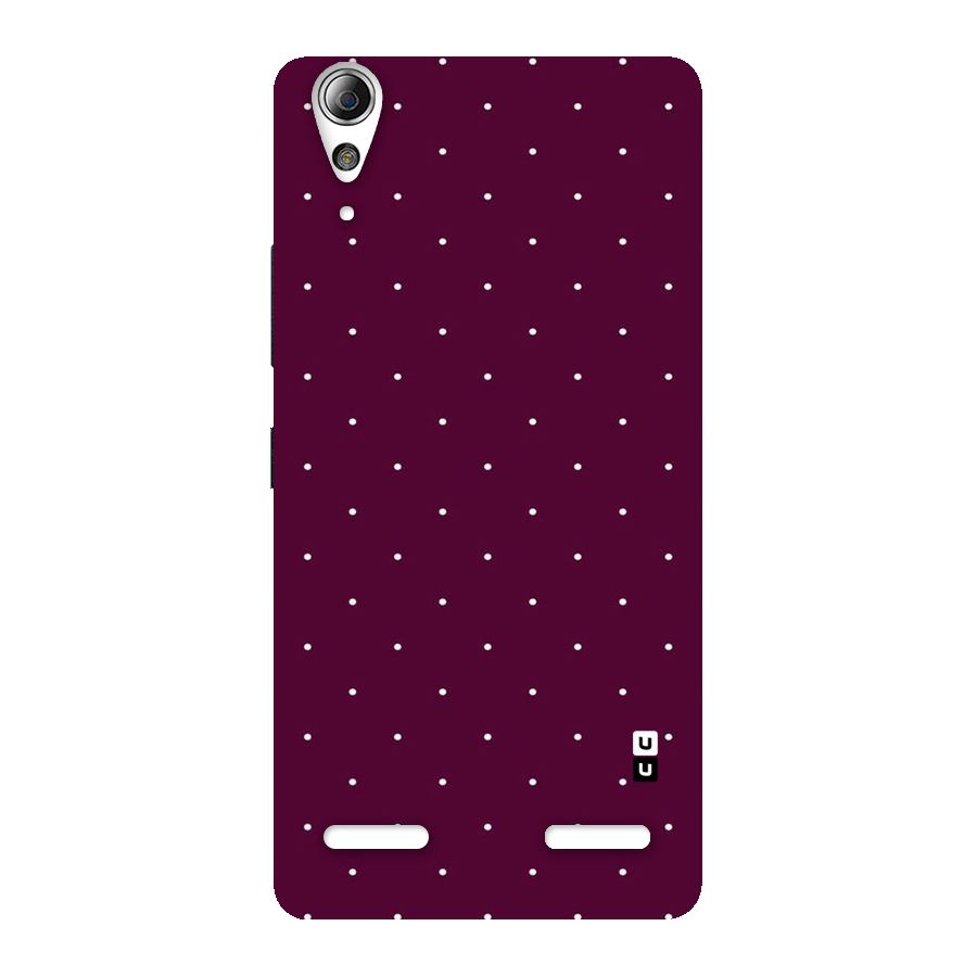 Purple Polka Back Case for Lenovo A6000
