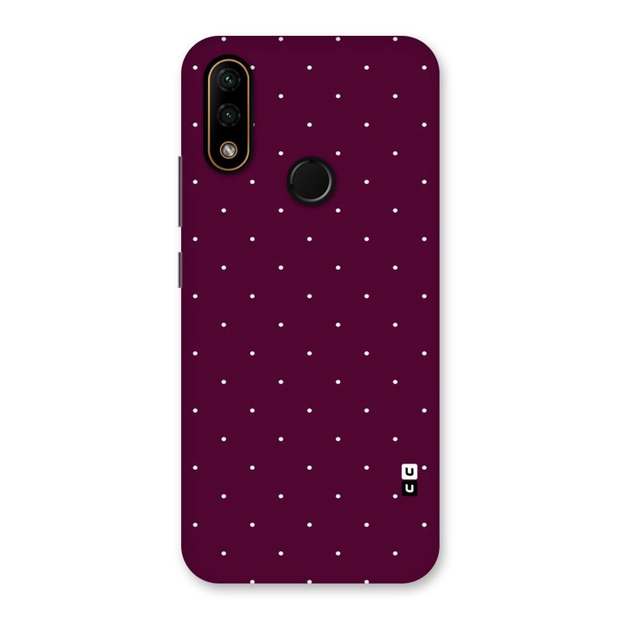 Purple Polka Back Case for Lenovo A6 Note