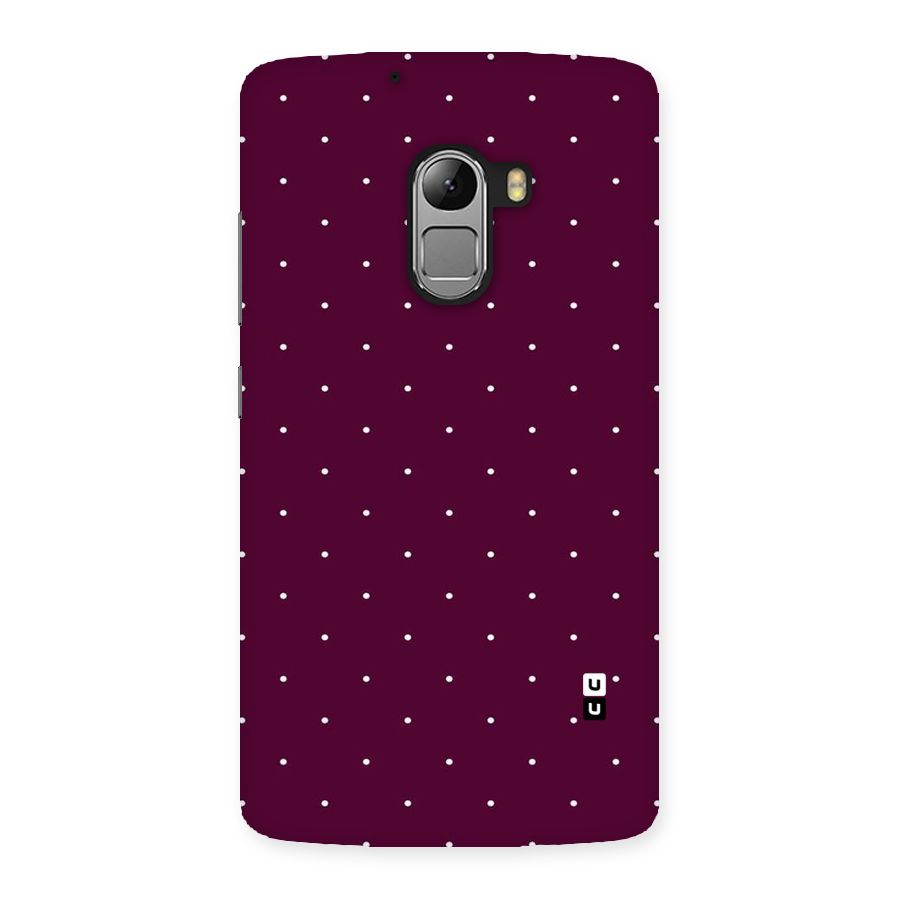 Purple Polka Back Case for Lenovo K4 Note