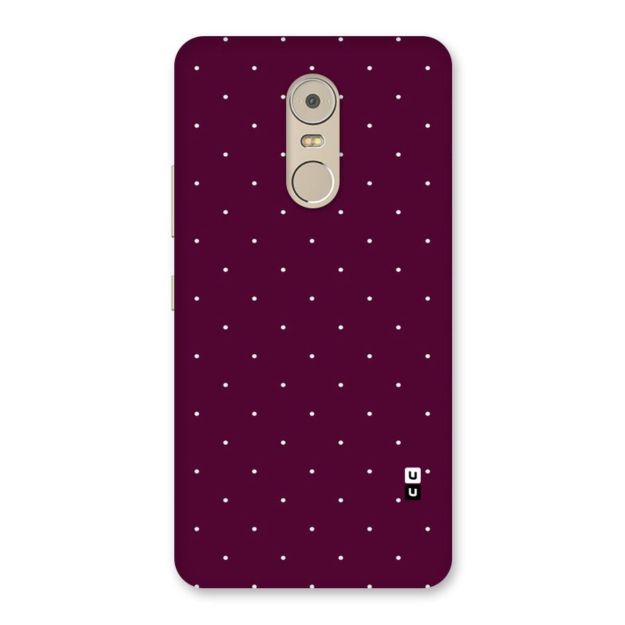 Purple Polka Back Case for Lenovo K6 Note