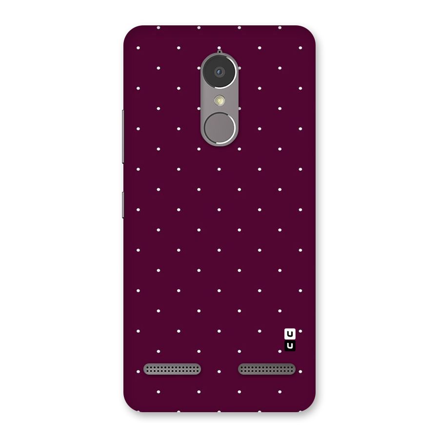Purple Polka Back Case for Lenovo K6 Power