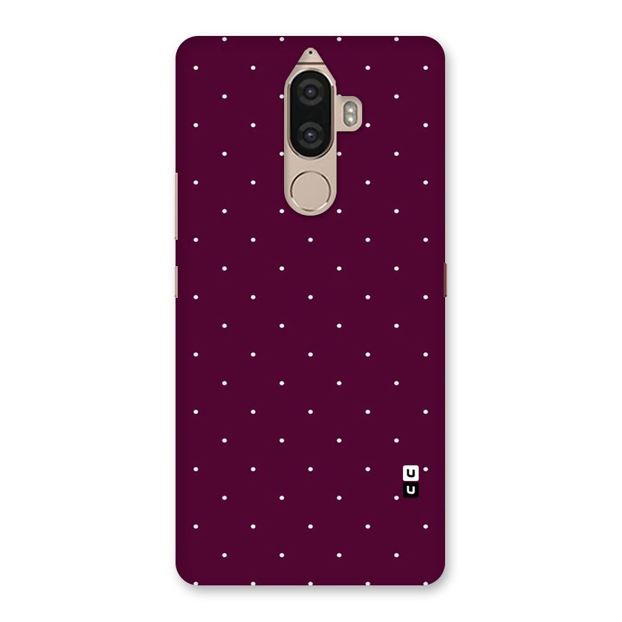 Purple Polka Back Case for Lenovo K8 Note