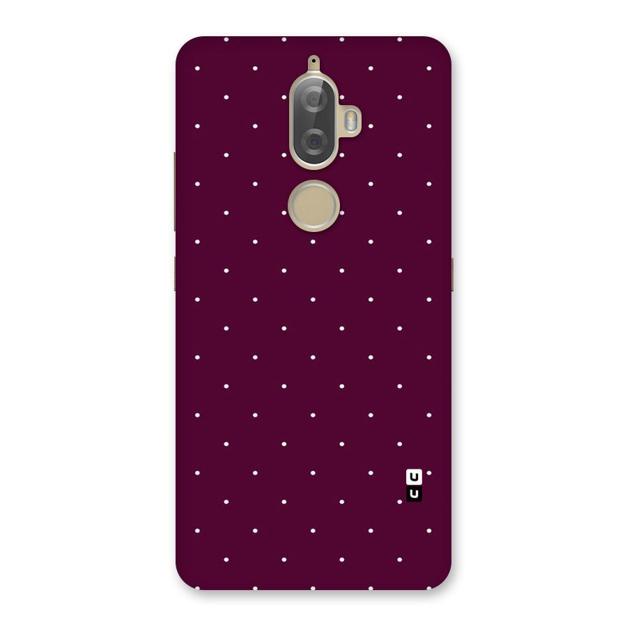 Purple Polka Back Case for Lenovo K8 Plus