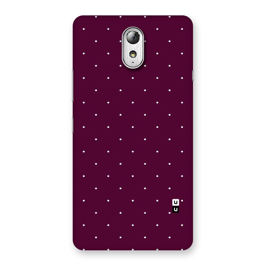 Purple Polka Back Case for Lenovo Vibe P1M