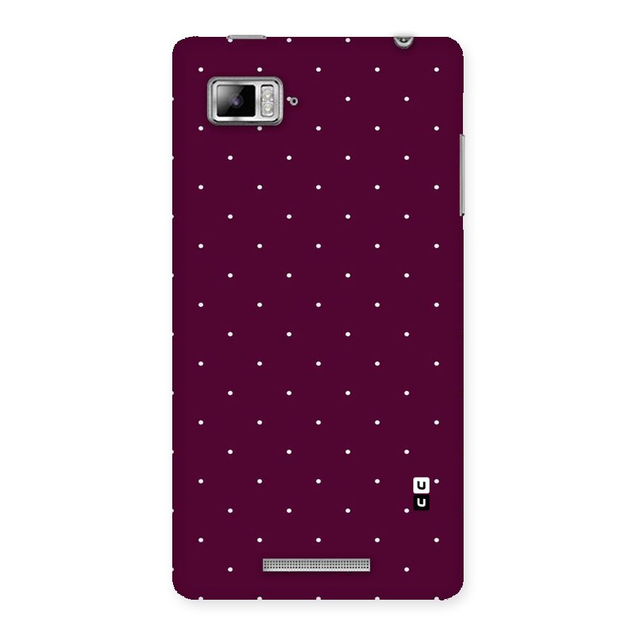 Purple Polka Back Case for Lenovo Vibe Z K910