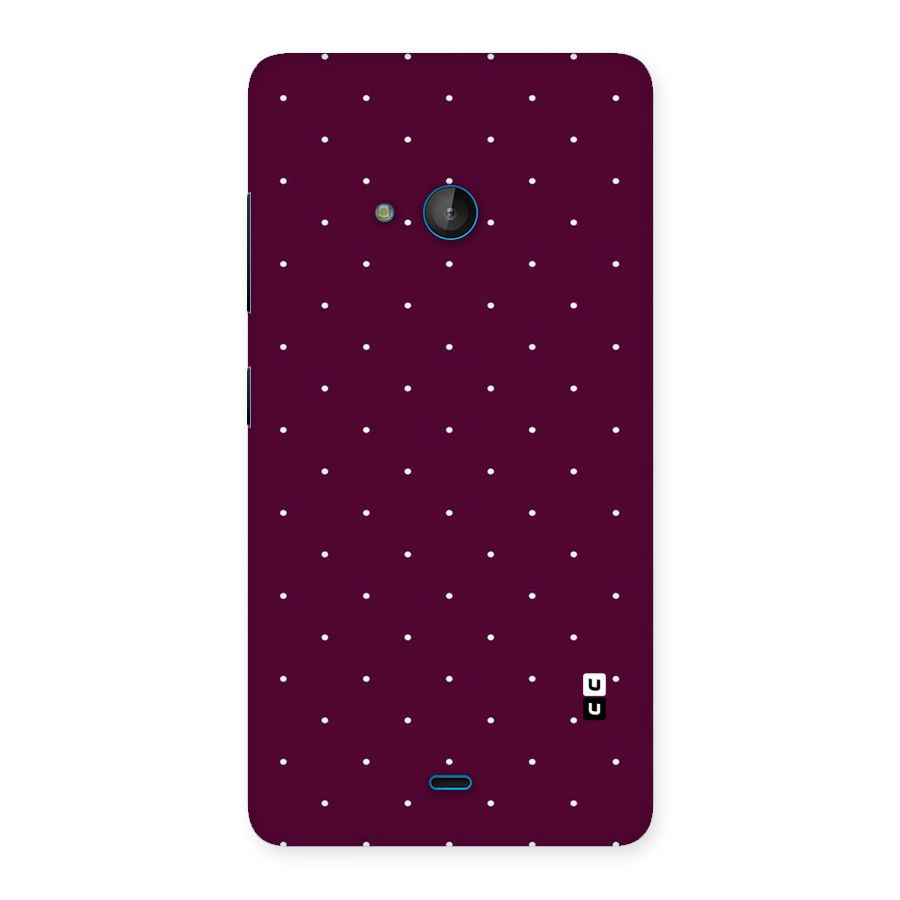 Purple Polka Back Case for Lumia 540