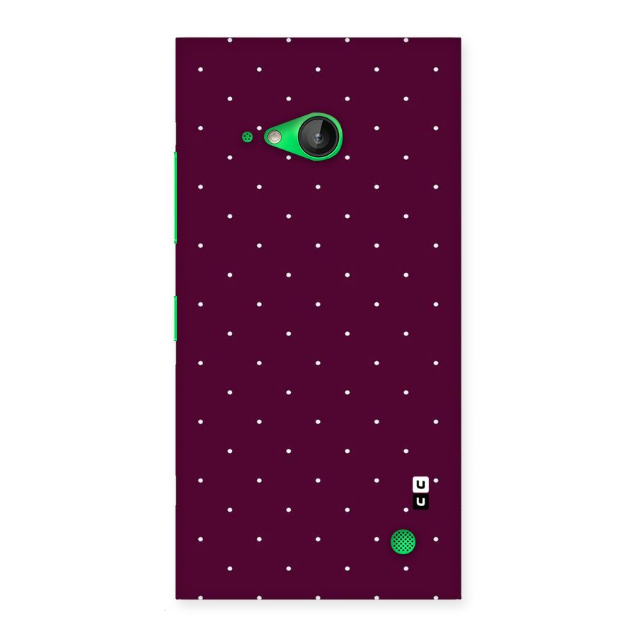 Purple Polka Back Case for Lumia 730