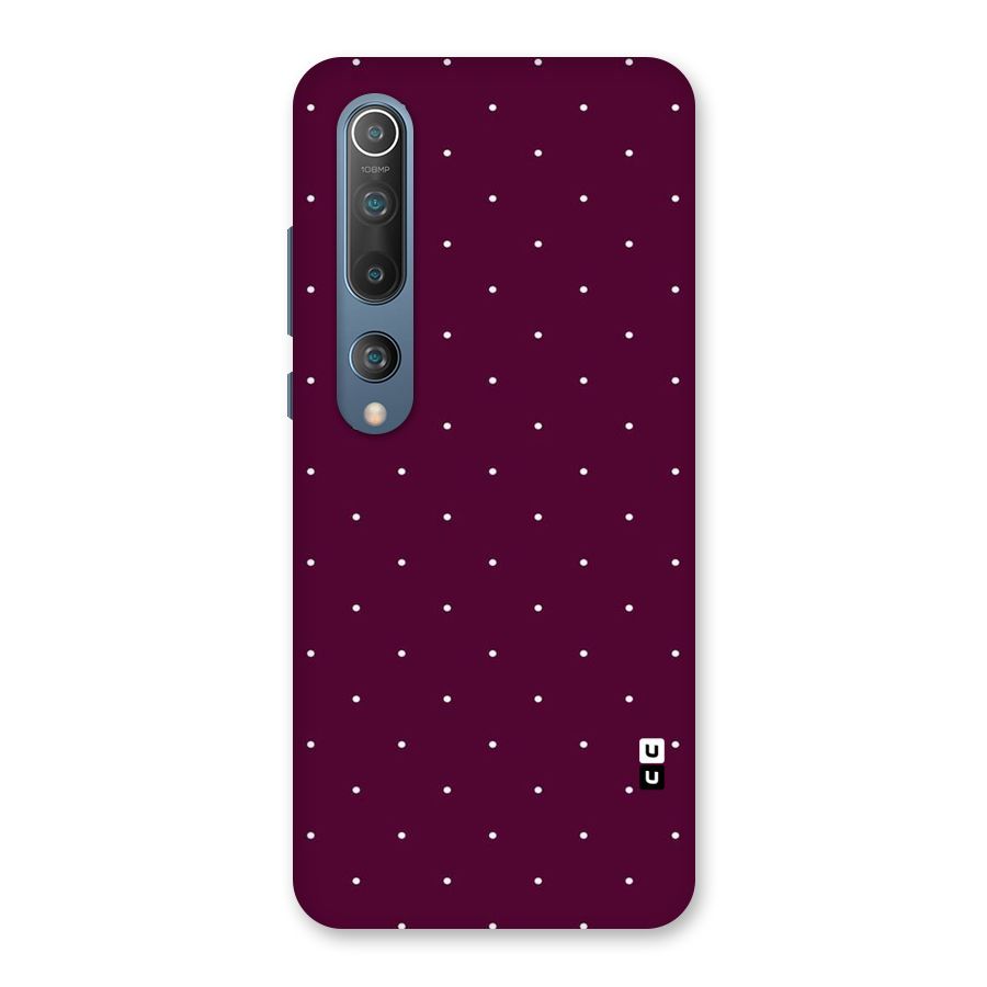 Purple Polka Back Case for Mi 10