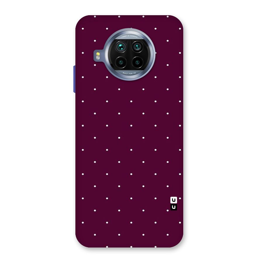 Purple Polka Back Case for Mi 10i