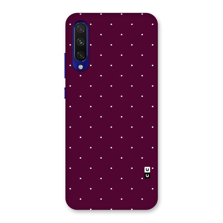Purple Polka Back Case for Mi A3