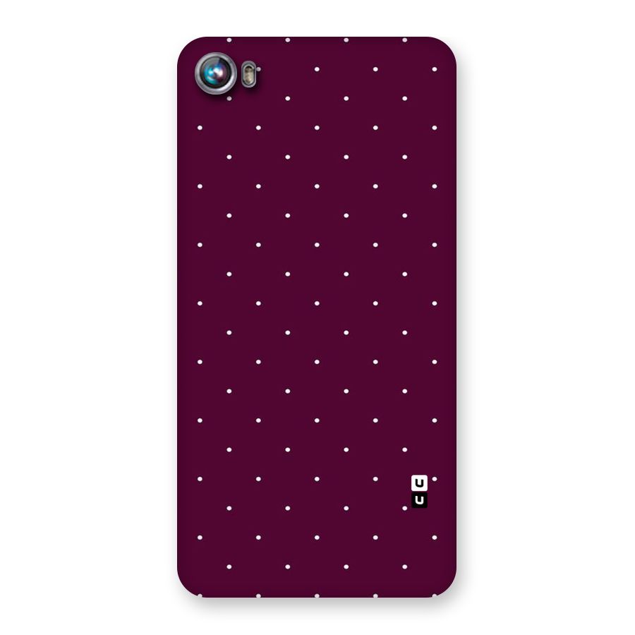 Purple Polka Back Case for Micromax Canvas Fire 4 A107