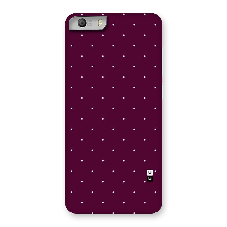 Purple Polka Back Case for Micromax Canvas Knight 2