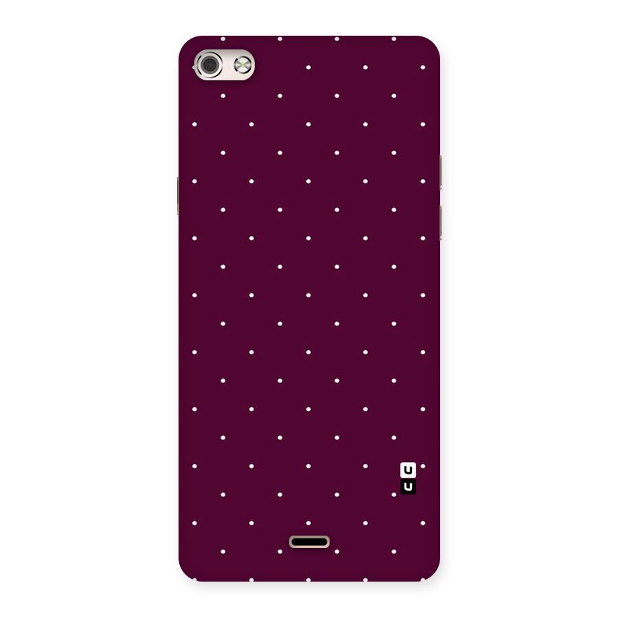 Purple Polka Back Case for Micromax Canvas Silver 5