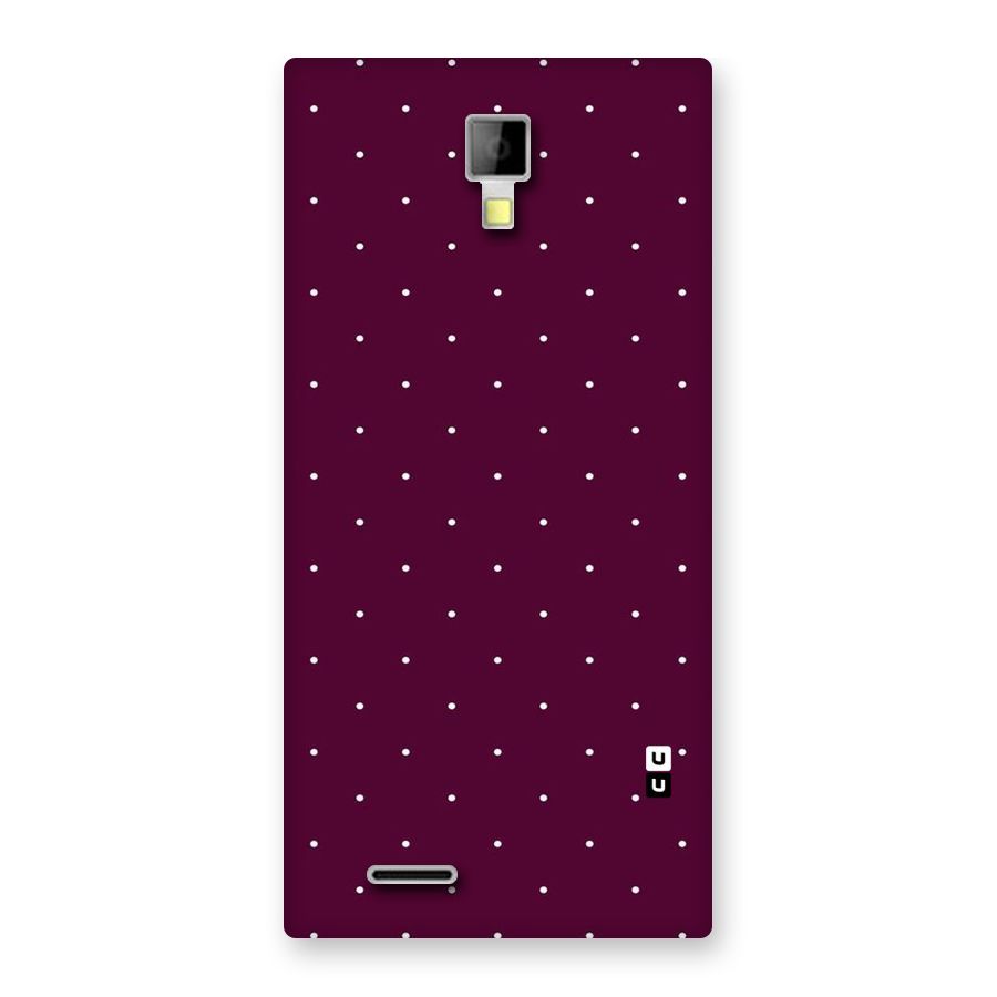 Purple Polka Back Case for Micromax Canvas Xpress A99