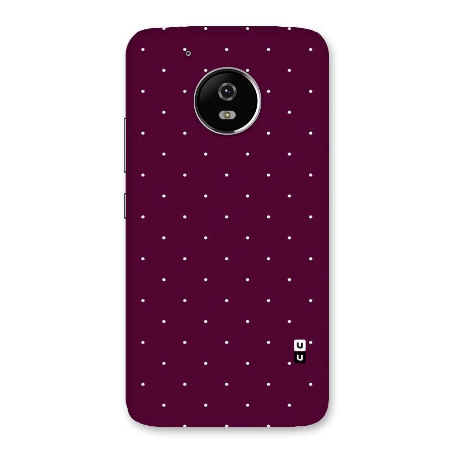 Purple Polka Back Case for Moto G5