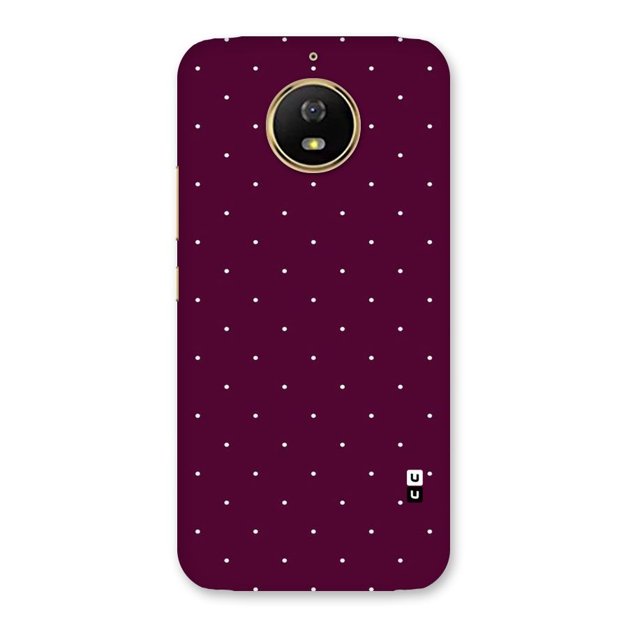 Purple Polka Back Case for Moto G5s