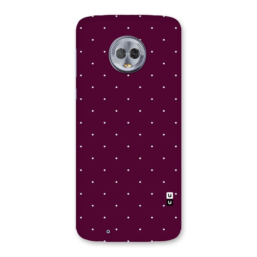 Purple Polka Back Case for Moto G6