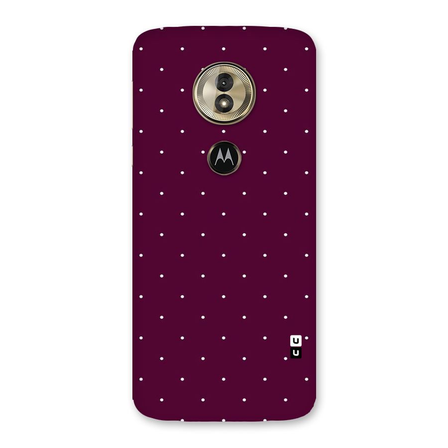 Purple Polka Back Case for Moto G6 Play