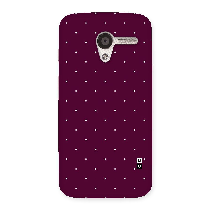 Purple Polka Back Case for Moto X