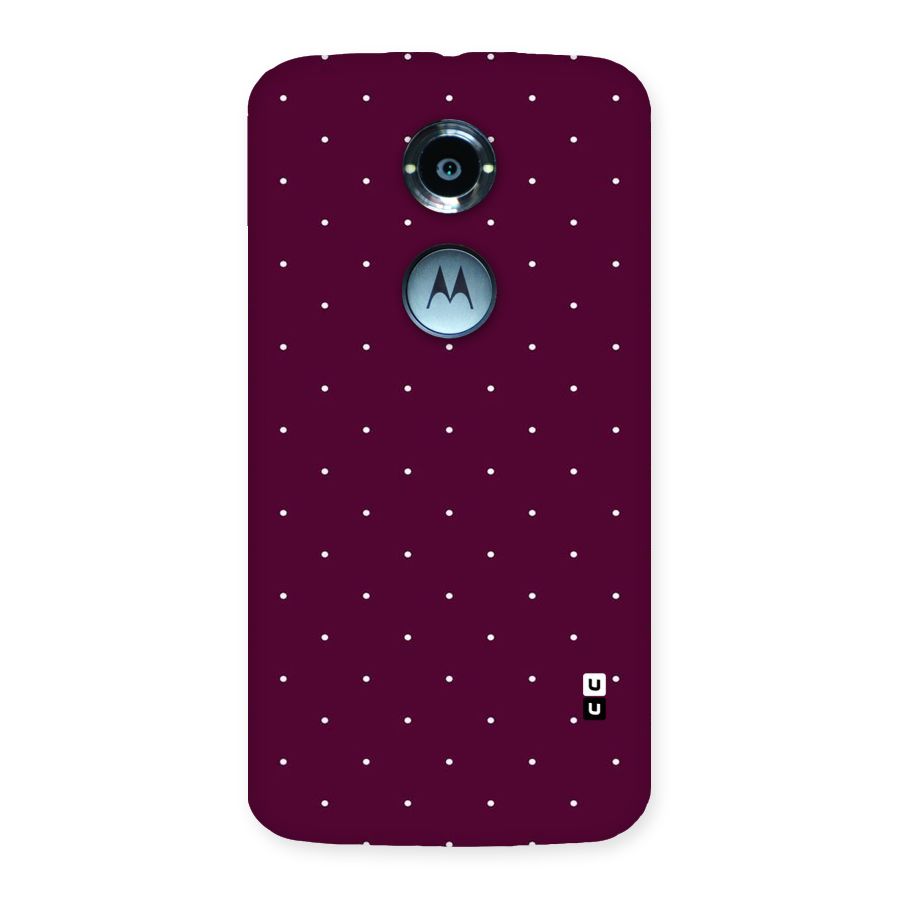 Purple Polka Back Case for Moto X 2nd Gen