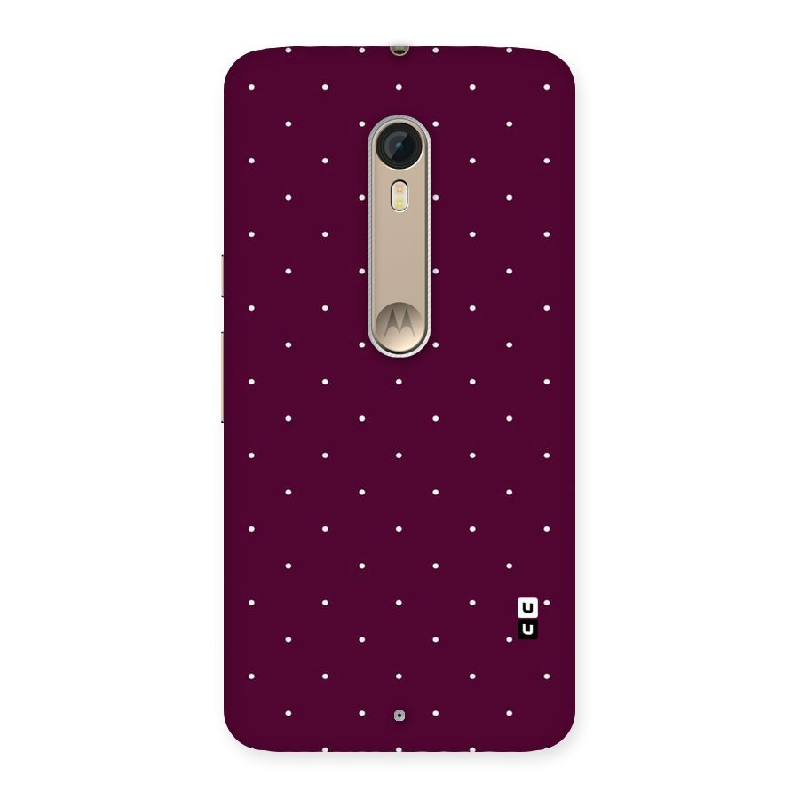 Purple Polka Back Case for Motorola Moto X Style