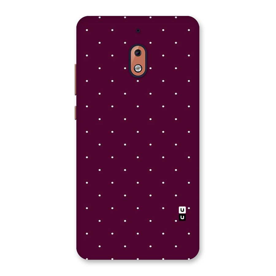 Purple Polka Back Case for Nokia 2.1