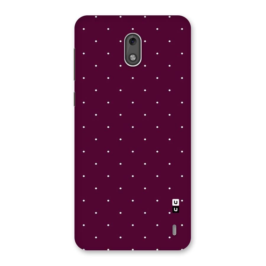 Purple Polka Back Case for Nokia 2