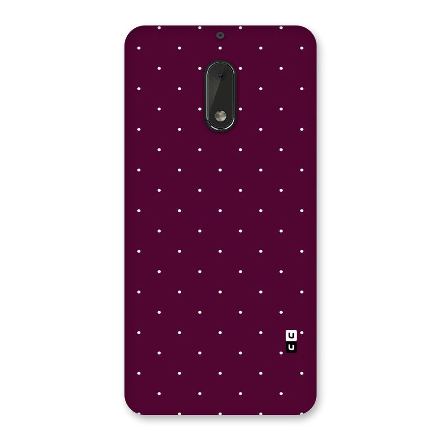 Purple Polka Back Case for Nokia 6