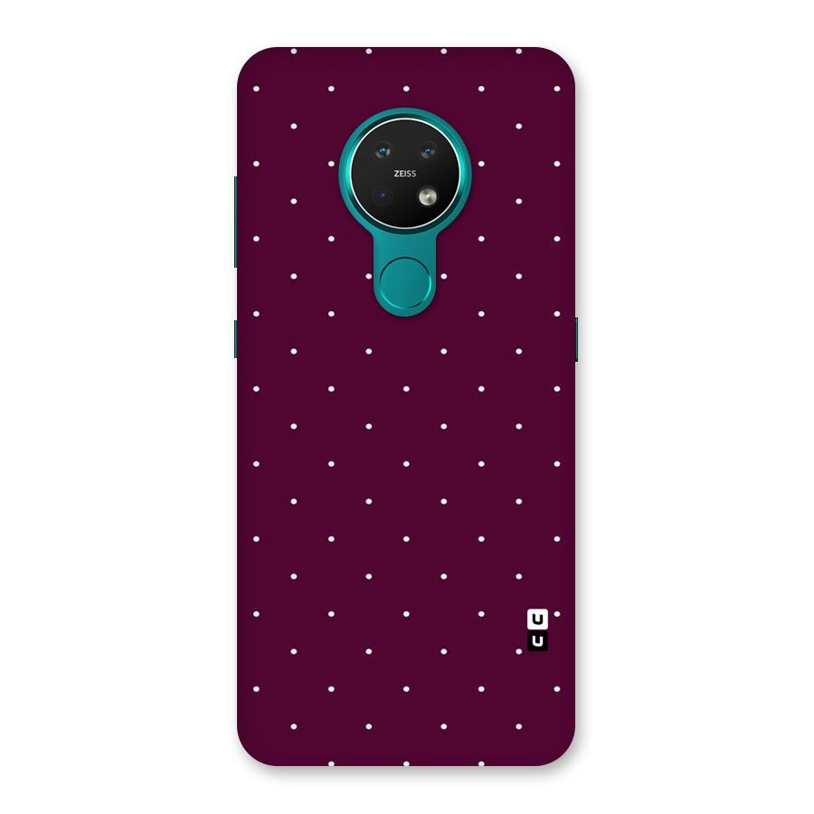 Purple Polka Back Case for Nokia 7.2