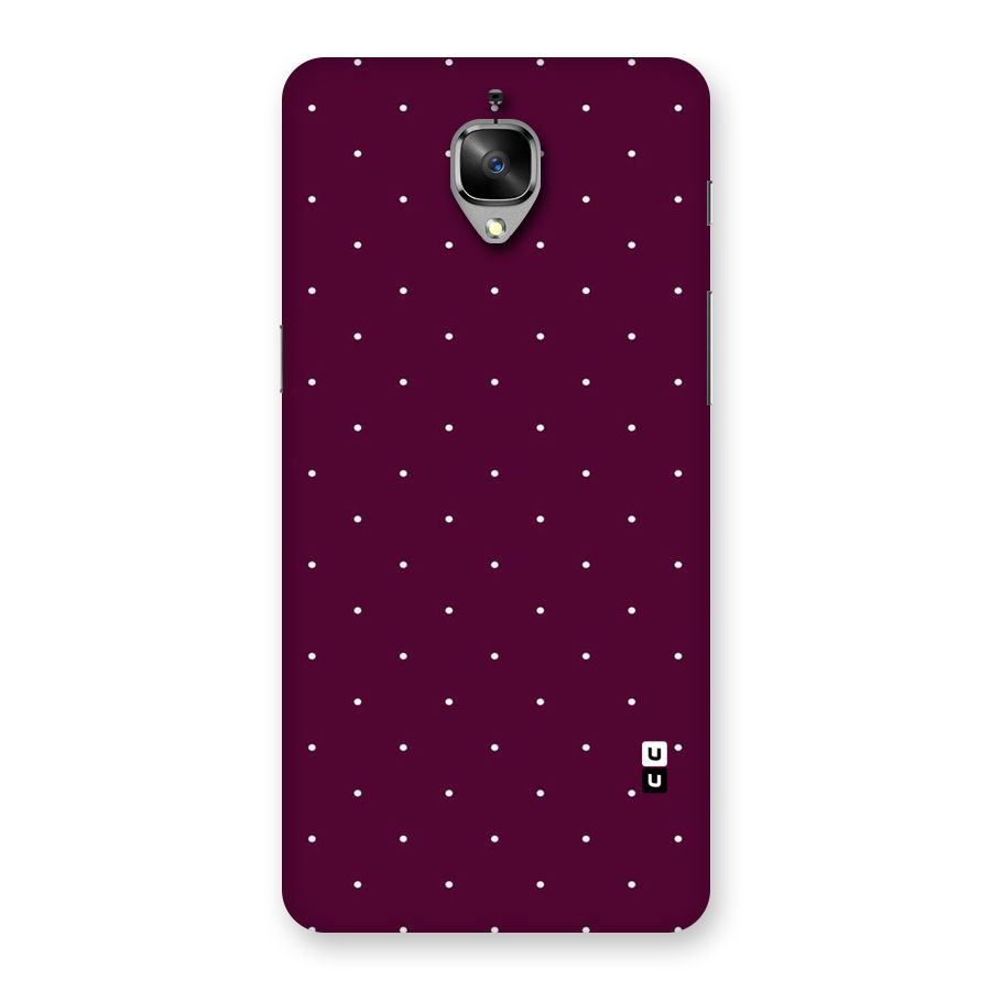 Purple Polka Back Case for OnePlus 3