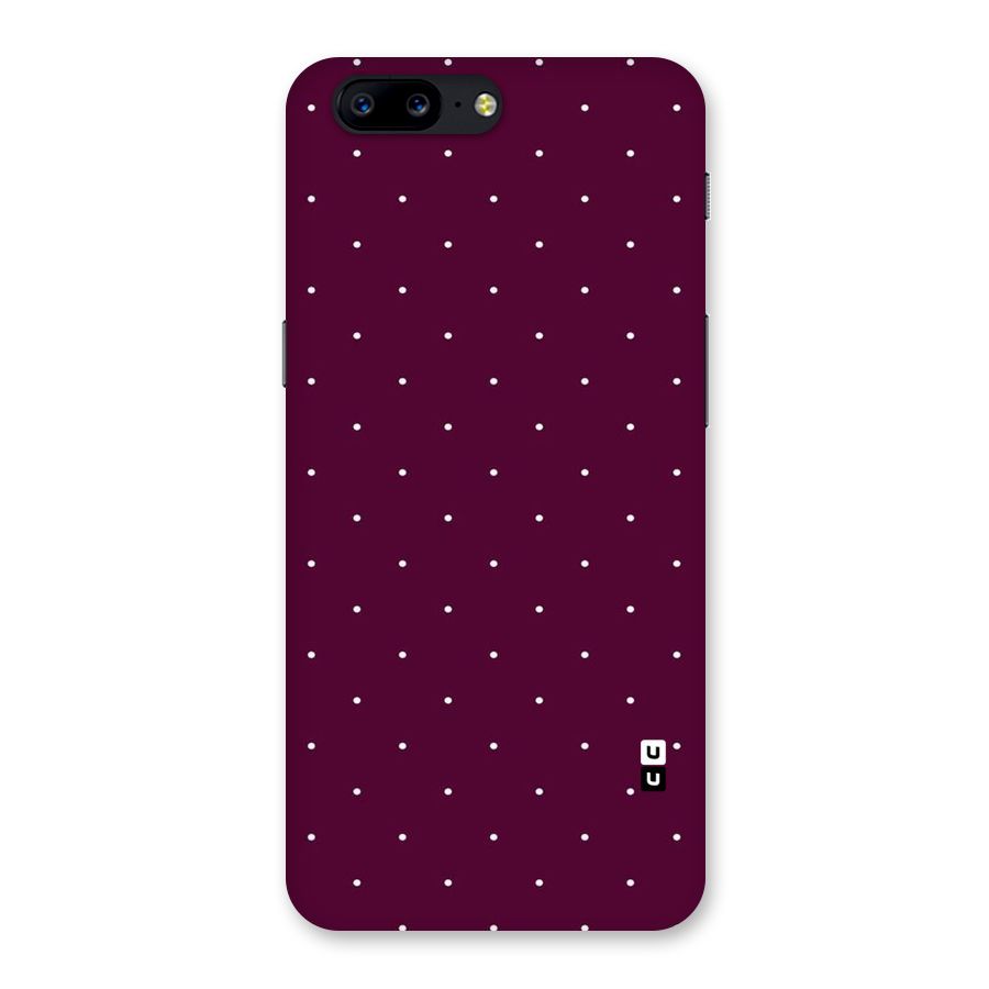 Purple Polka Back Case for OnePlus 5