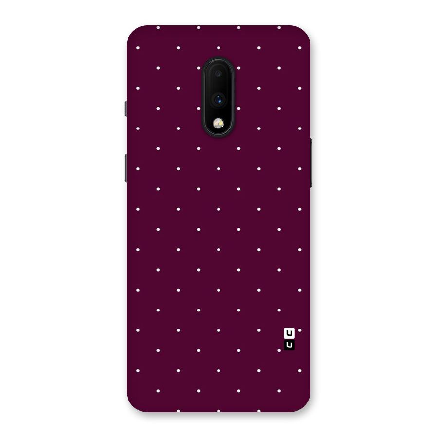 Purple Polka Back Case for OnePlus 7