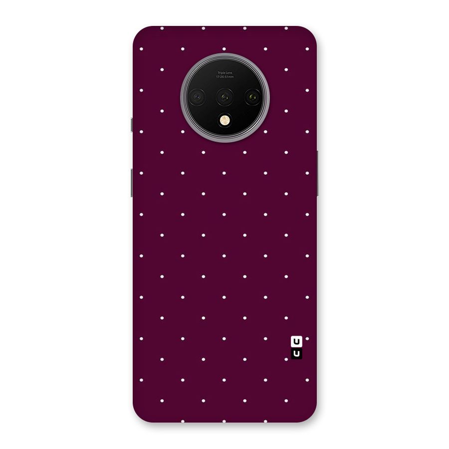Purple Polka Back Case for OnePlus 7T